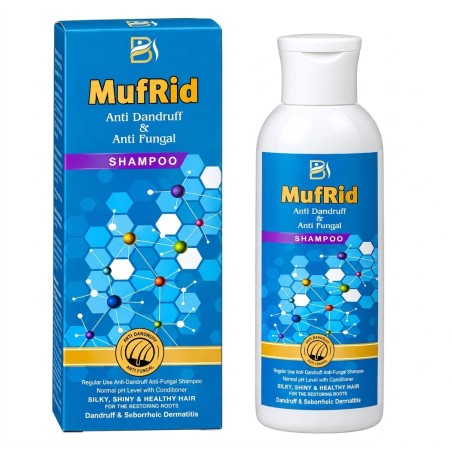 MufRid Anti-Dandruff & Anti-Fungal Shampoo | Relief for Seborrheic Dermatitis